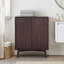 Armoire d'appoint moderne à 2 portes avec tablettes réglables et façades cannelées Tremolo-498304896