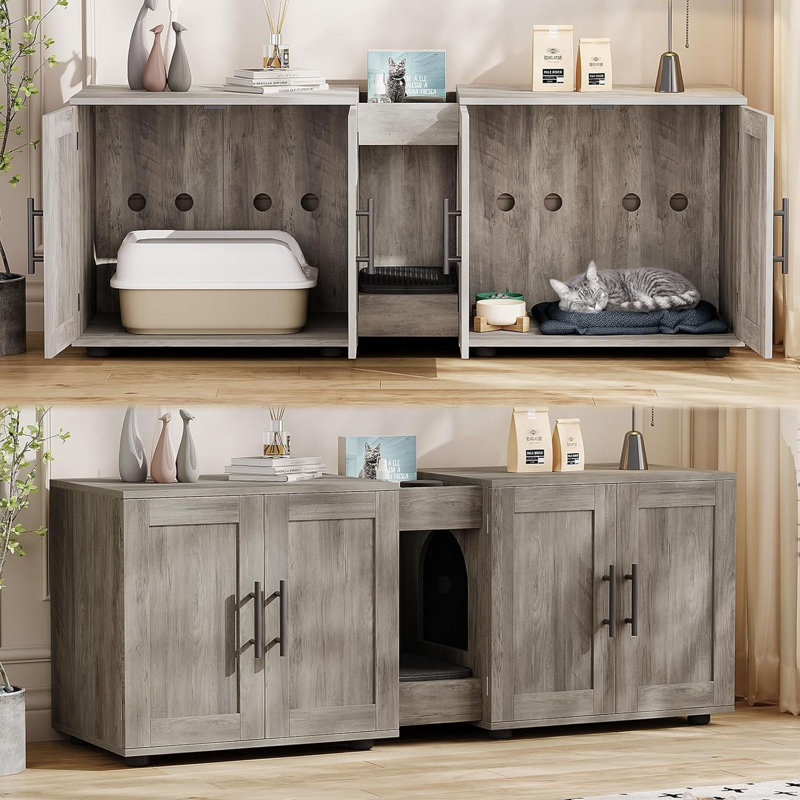 Armoire pour litière 3 en 1