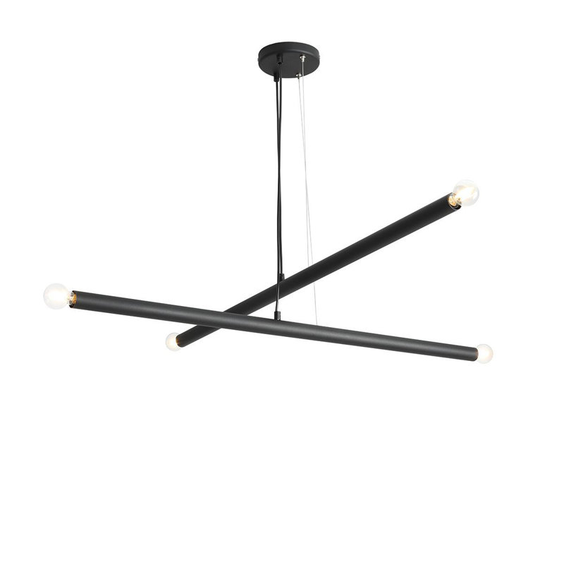 Platt 4 - Light Unique/Statement Pendant, Black