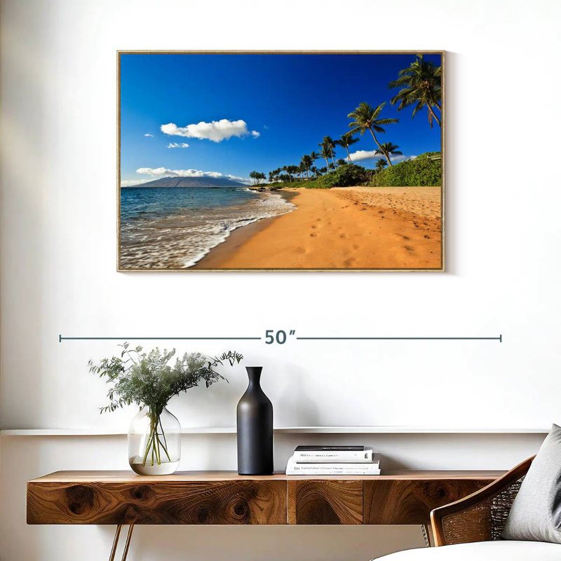 Vail Wailea, Cadre flottant en bois naturel, 37 po x 25 po