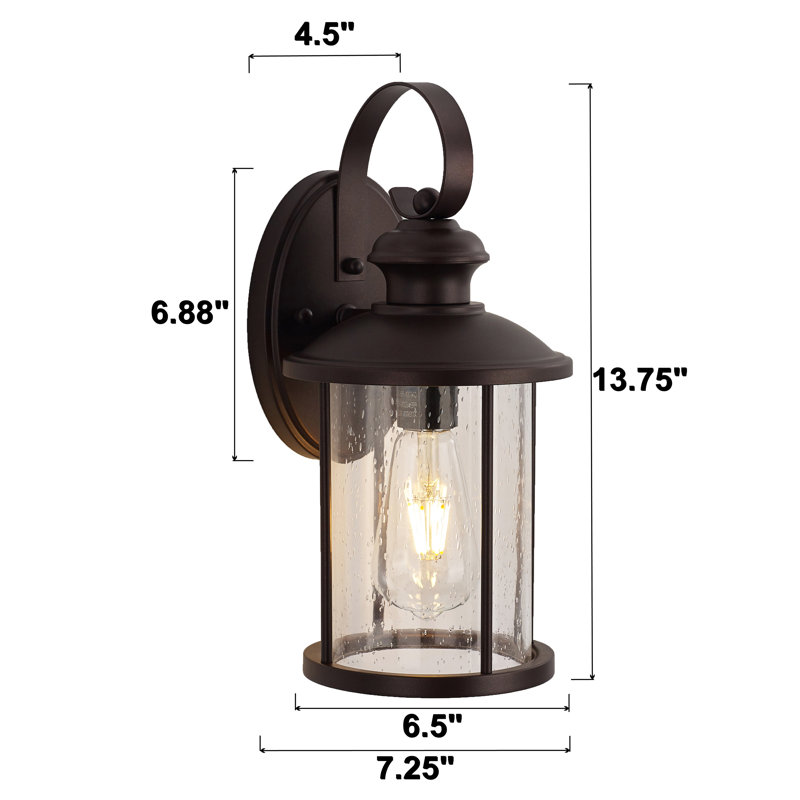 Monestime Steel Wall Light, Oil Rubbed Bronze