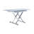 28 " Extendable Rectangular Glass Top with Stainless Steel Base Dining Table