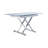 Fenster Extendable Glass Top Metal Base Dining Table