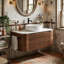 Wall Mounted Single Double Single Vanity Bathroom Vanity With Engineered Marble Top-625298969