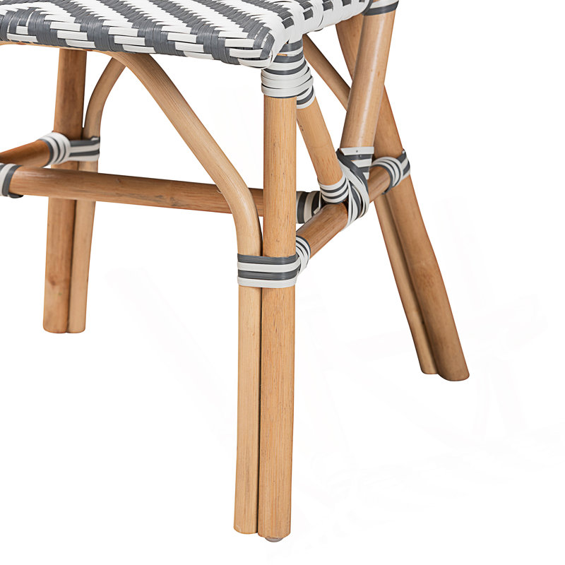 Chaise bistro moderne en rotin français