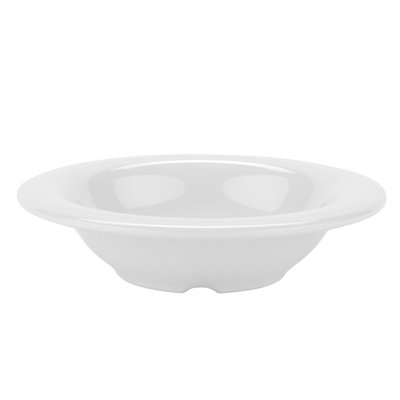 Bol à fruits et à dessert à petit rebord en mélamine GET B-86-DW, 8 onces, blanc (ensemble de 12)