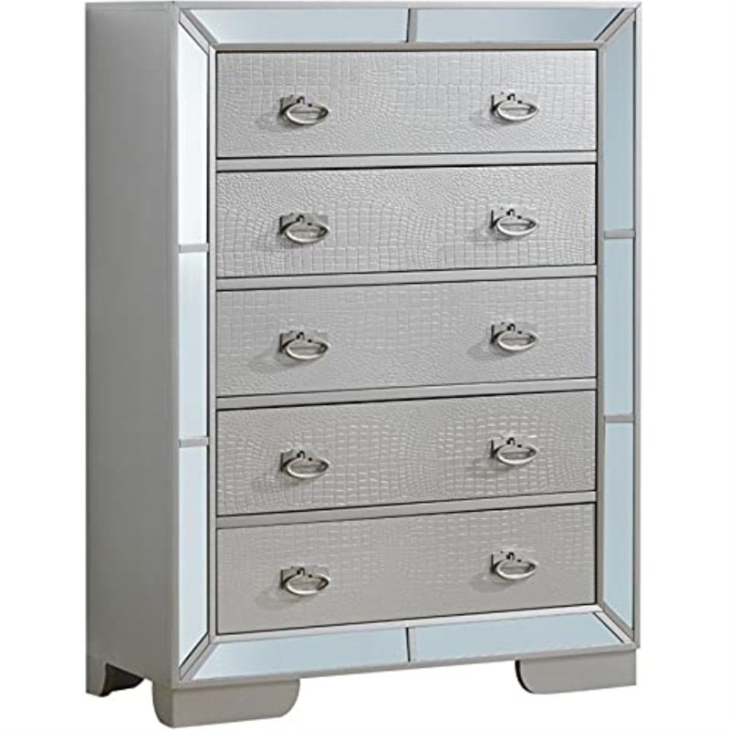 Philip 32'' W Dresser, Silver/Champagne