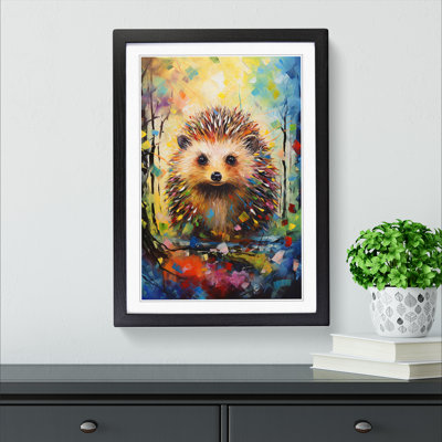 Hedgehog Expressionism No.2 - Framed Print