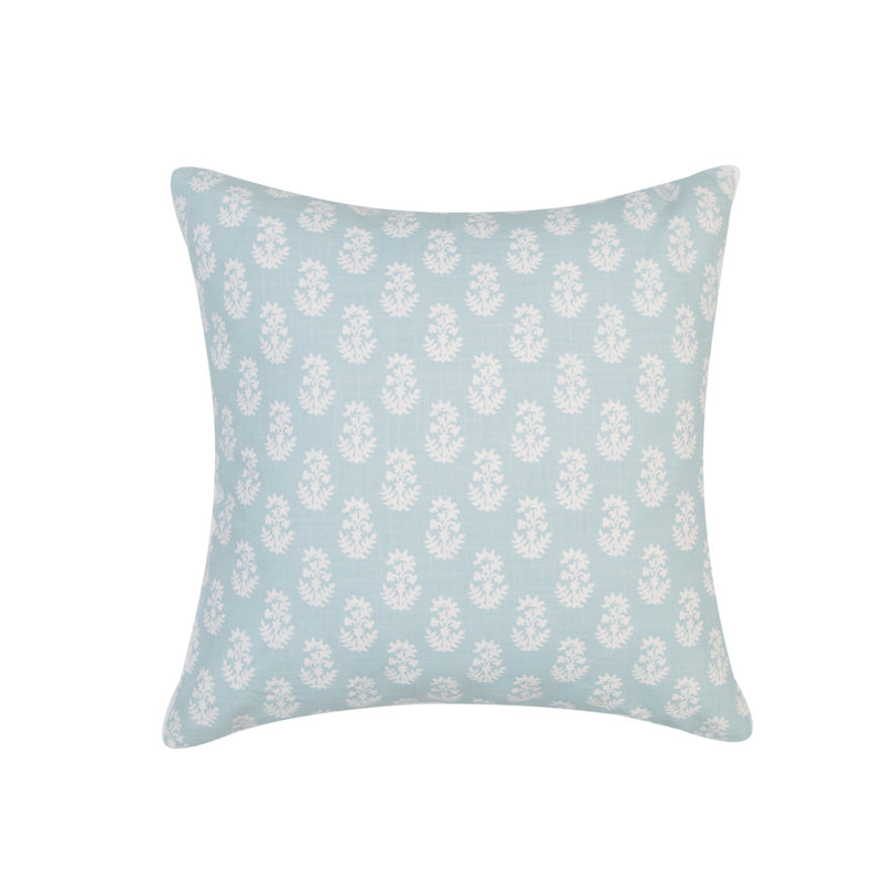 Michael Penny Floral Cotton Reversible Throw Pillow, Blue, Polyester/Polyfill