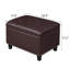 Banc de rangement avec repose-pieds en similicuir-121504025