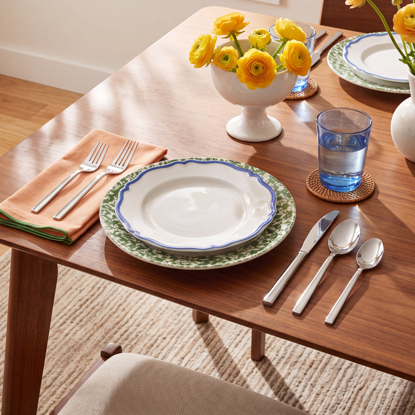 Arezzo Brushed Flatware Set - Service for 4, Brushed
