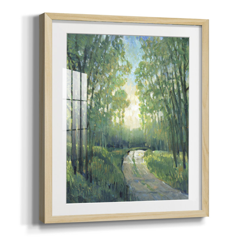 Motif rétro III, reproduction encadrée, Papier encadré naturel, Blanc