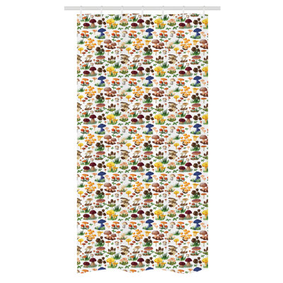 Ebarta %100 Polyester Semi Sheer Curtain Single Panel