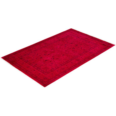 Huckaby One-of-a-Kind 4' 8" X 7' 4" Wool Area Rug Purple