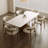 Solid Wood Base Dining Table-312012110