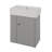 21.6" Floating Bathroom Vanity With Sink, Left Side Open Storage