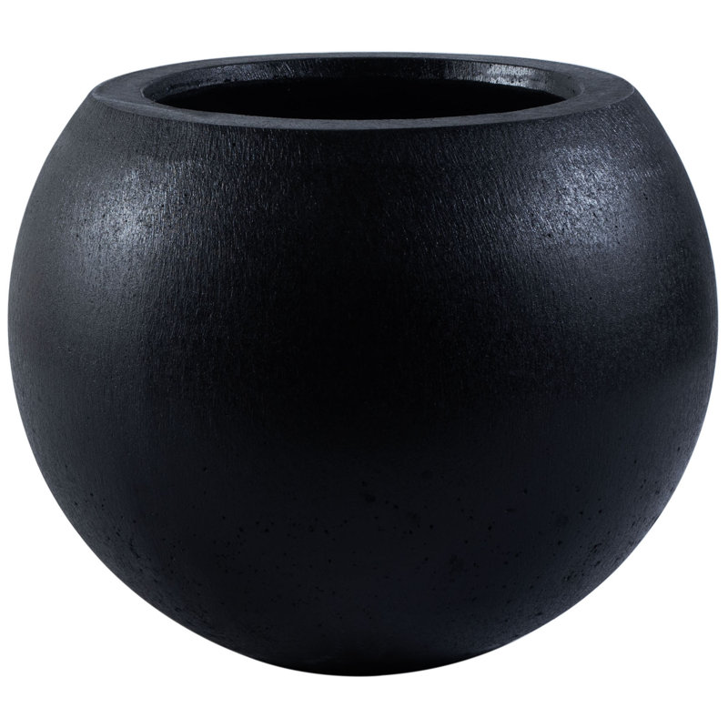 Sedgewickville Handmade Concrete Pot Planter, Black