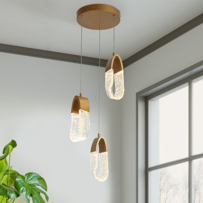 Luminaire suspendu à DEL 3 lumières Berta
