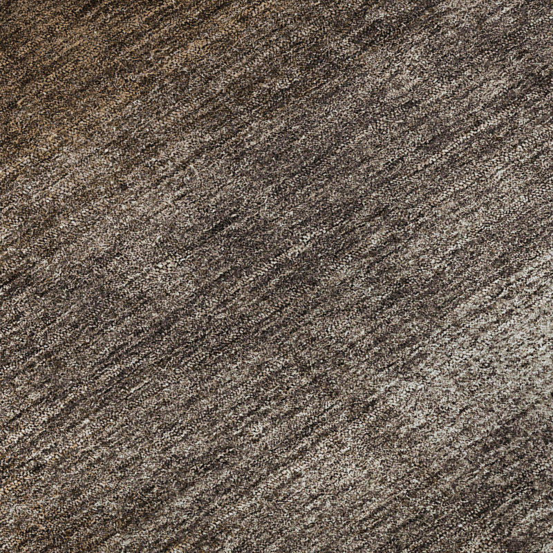 Premium Machine Washable Tweedy Chocolate Rug, Rectangle 10' x 14'