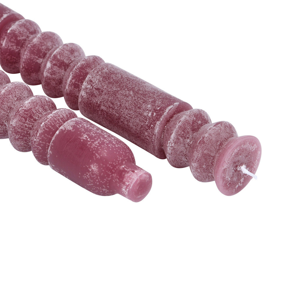Unscented Totem Taper Candles in Box, Light Purple