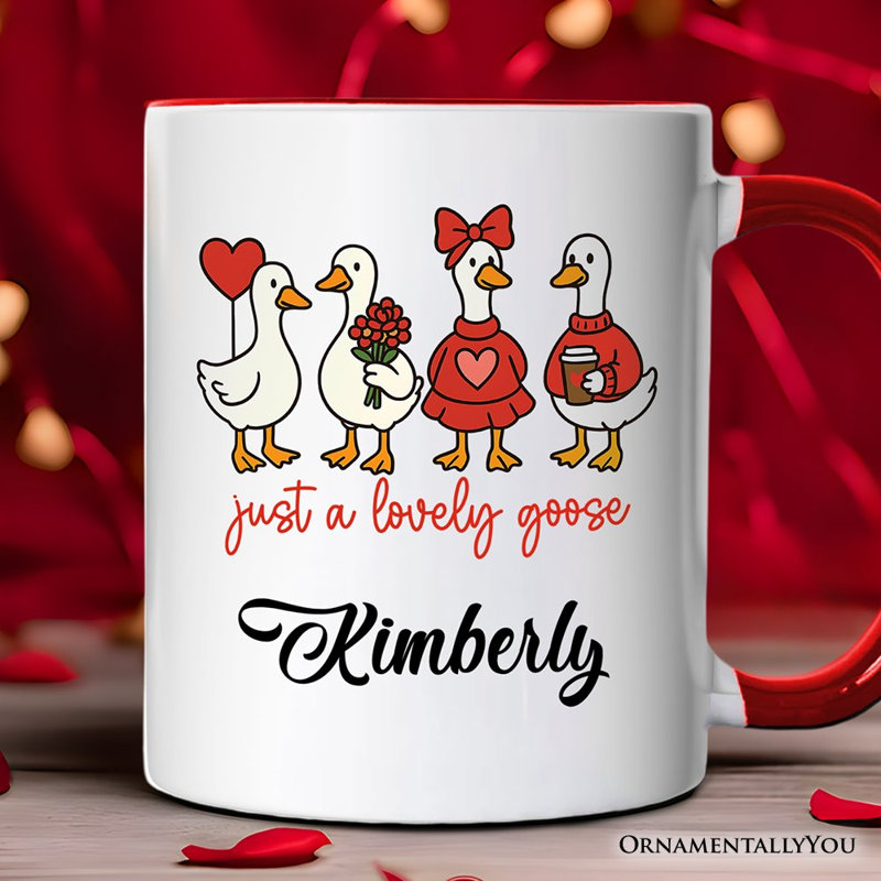 Tasse Just a Lovely Goose, Coquette Valentine
