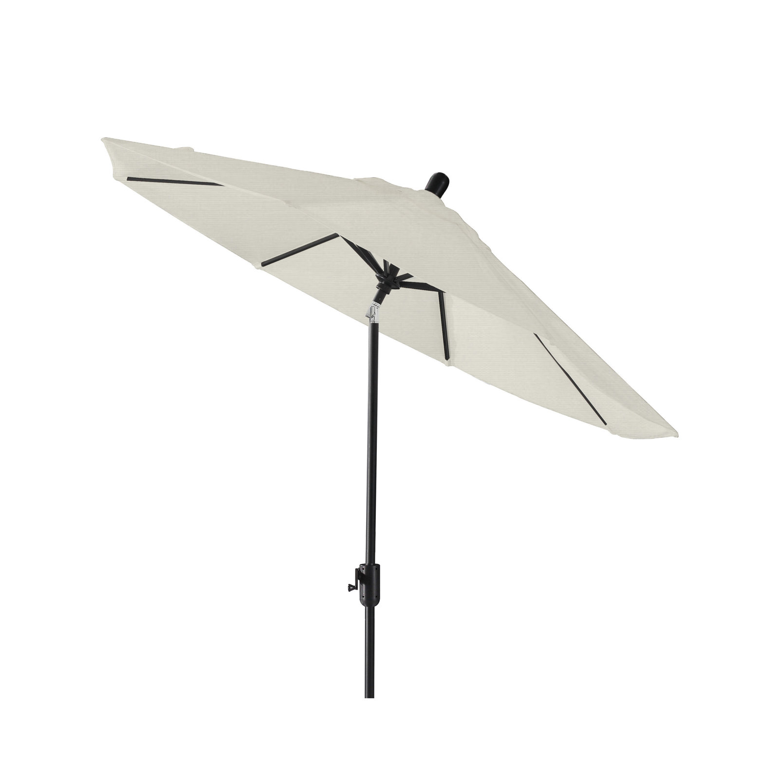 Natalie 104'' Outdoor Polyester Umbrella, Black Sapphire, Natural