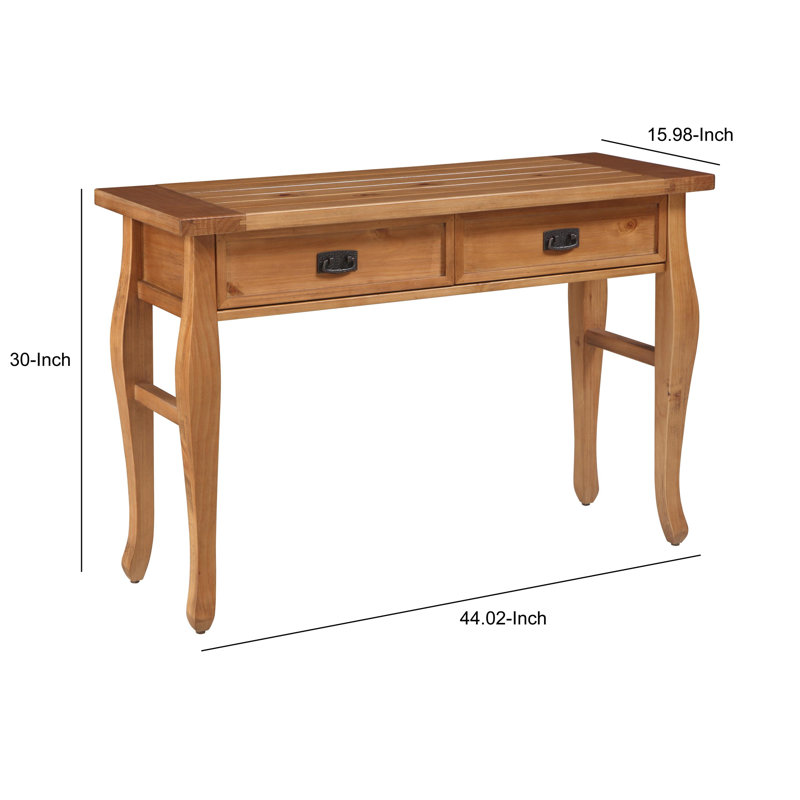 Bernnadette 44.02'' Solid Wood Top Console Table