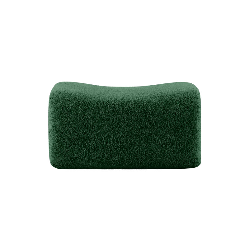 Repose-pieds en tissu vert, Vert