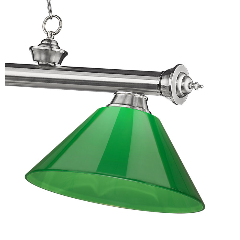 Annaleisa 3 - Light Pool Table Lights Pendant, Green