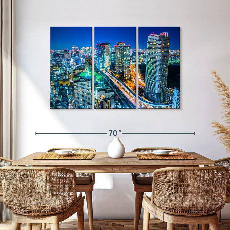 Sireci Bustling Tokyo, 36" H x 57" W