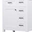 Meuble-lavabo blanc 30 po - Armoire avec tiroirs et tablette-501732772