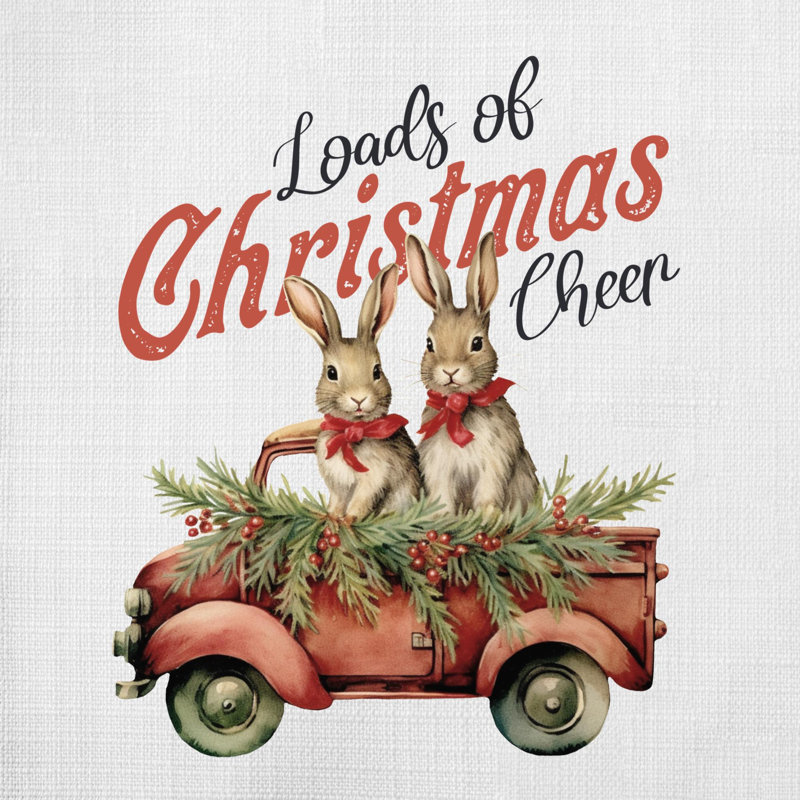Coussin Christmas Farm_7, 20 po x 20 po