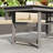 Rectangular Outdoor Dining Table, 70.9" W, 32.7" D-1403327167