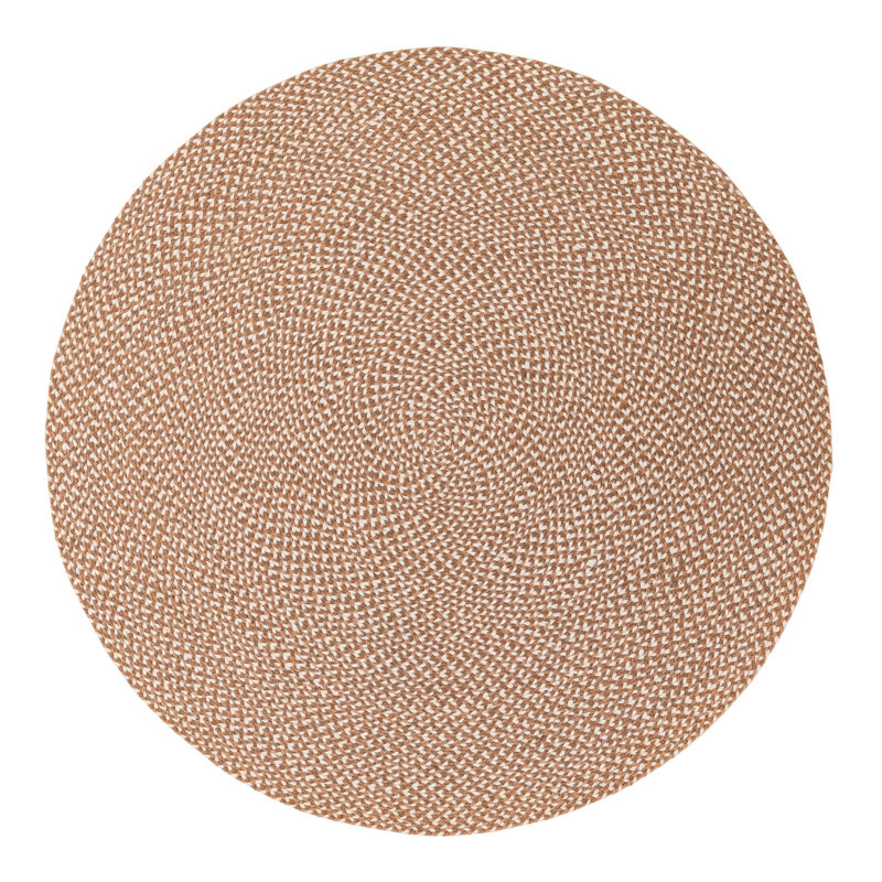 Tweed Braided Jute Rug, Round 5'1"