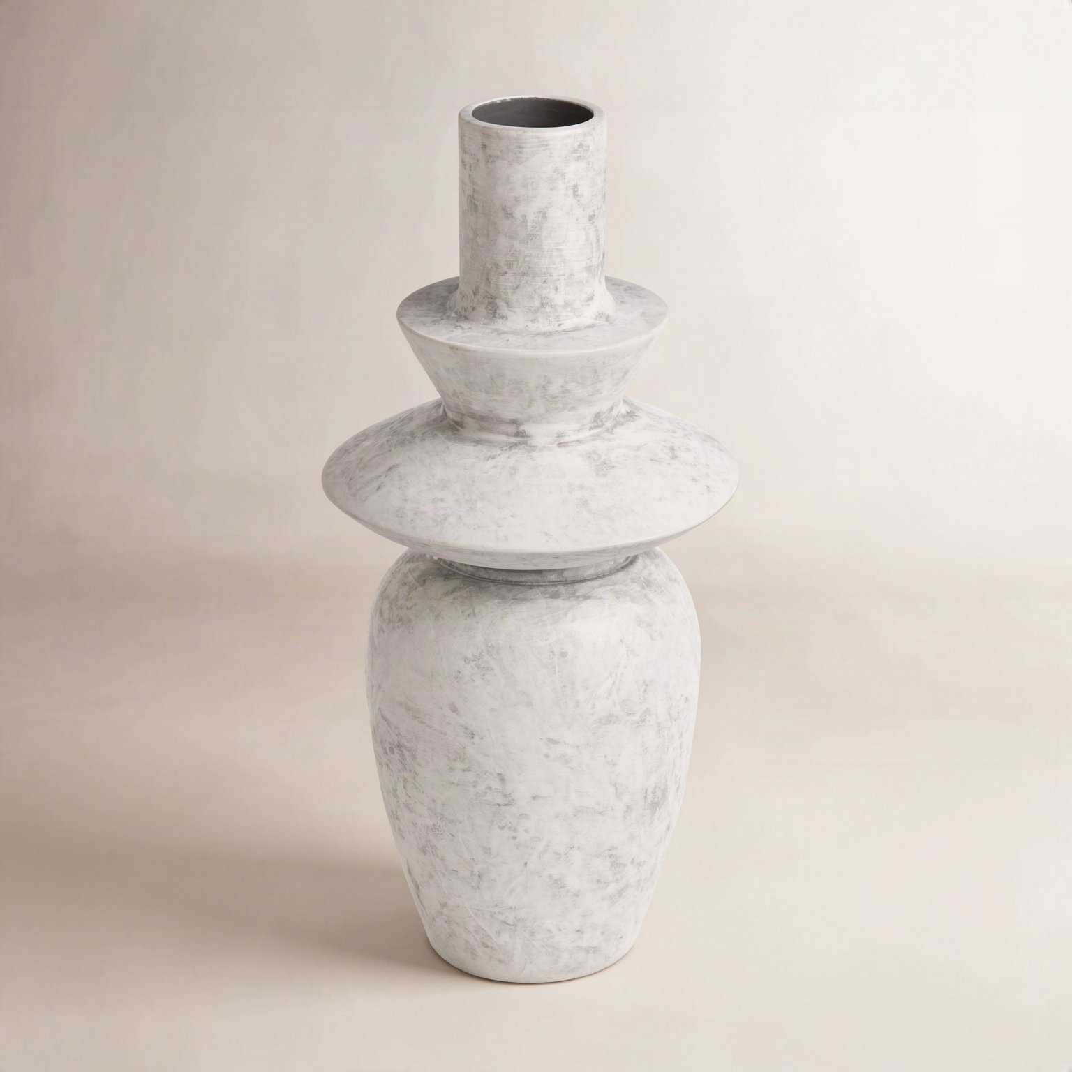 Fitzpatrick Ceramic Table Vase, White