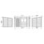 10 ft. W x 6 ft. D Wooden Overlap Pent Garden Shed with Installation Service