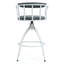 Ensemble de tabourets de bar 26 po à hauteur de comptoir pivotant de 26 po avec structure en métal et chaises de bar de style industriel moderne pour îlot de cuisine-599902596