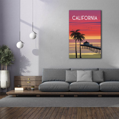 Toile épique Graffiti «California» par Omar Escalante, 40 po x 60 po
