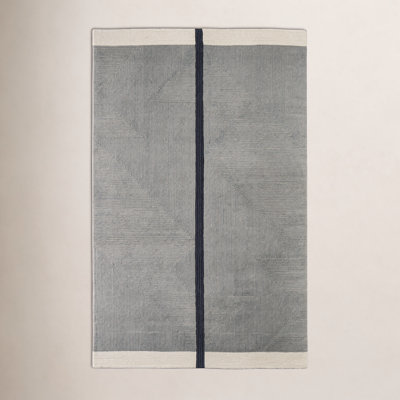 Nio Handmade Gray/Black/Ivory Rug