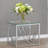 Square Glass Top End Table