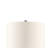Triangular Ceramic And Wood Table Lamp
