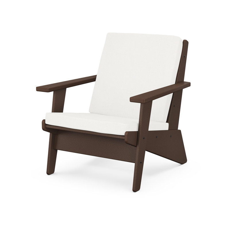Riviera Modern Lounge Chair, Black, Granite