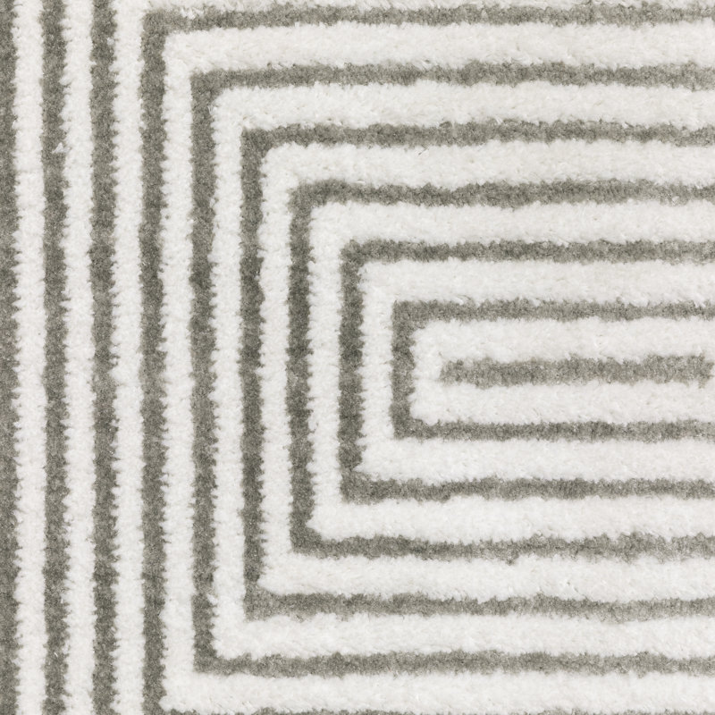 Geometric Indoor Rug, Rectangle 9'10" x 12'10"