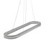 Luminaire suspendu linéaire Chevron Island - Nickel brossé