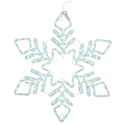 Flocon de neige étoile blanche à DEL 60 po The Holiday Aisle®