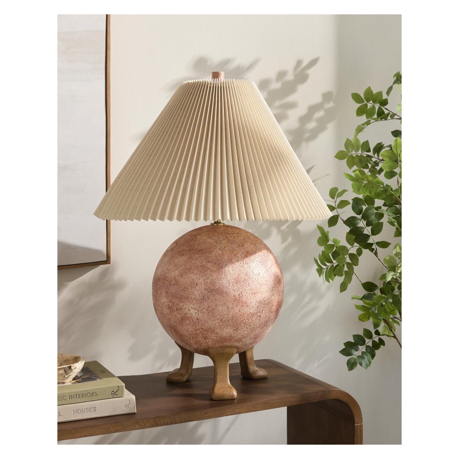 Chakera Accent Table Lamp, Blush