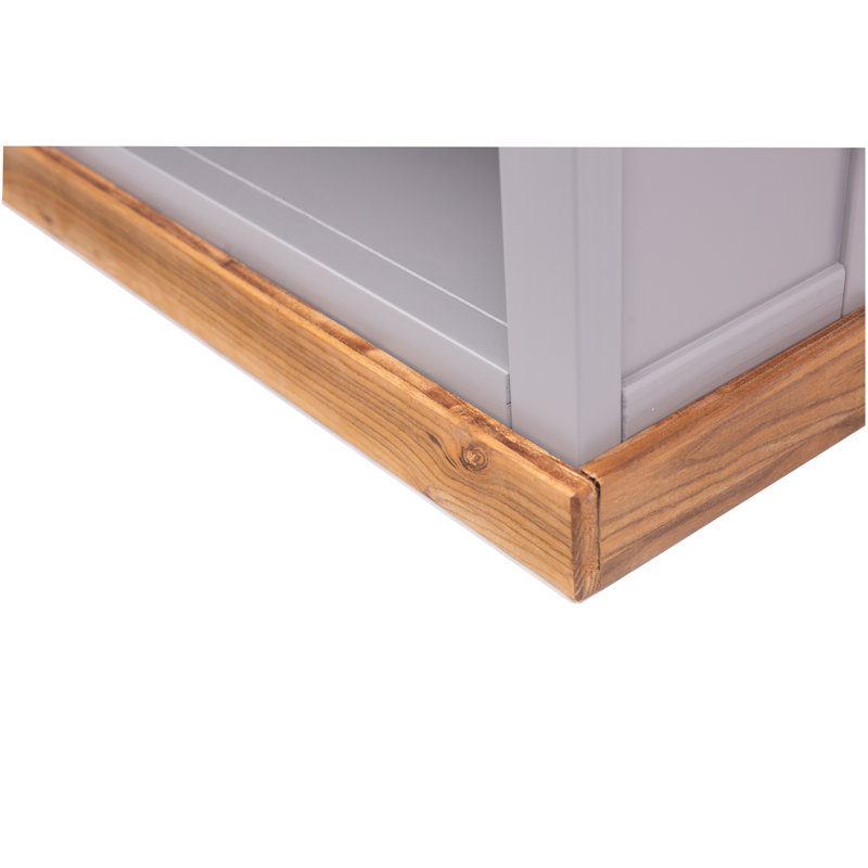 Middlebrook 120cm H Standard Bookcase, 120 cm H x 70 cm W x 25 cm D, Grey