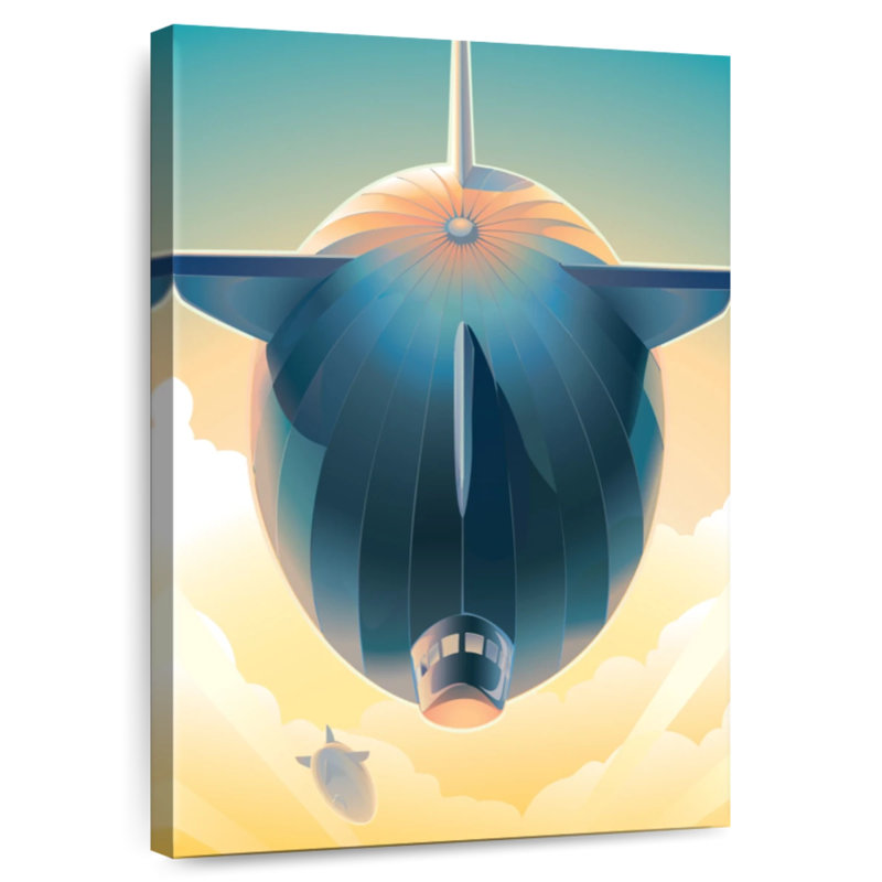 Mehar Blimps In The Sky, 39" H x 26" W