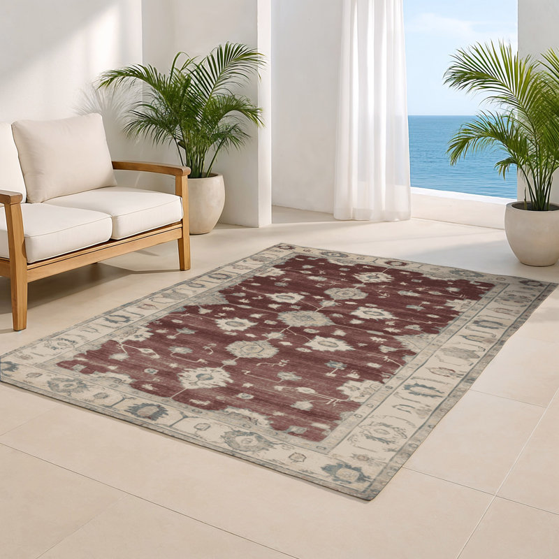 Tapis d'intérieur et d'extérieur surteint beige, Rectangulaire 3 pi x 5 pi