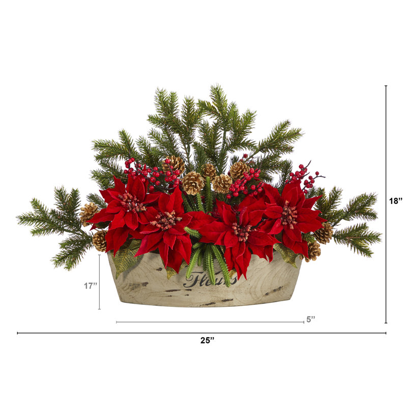 Arrangements floraux mixtes et centres de table en vase
